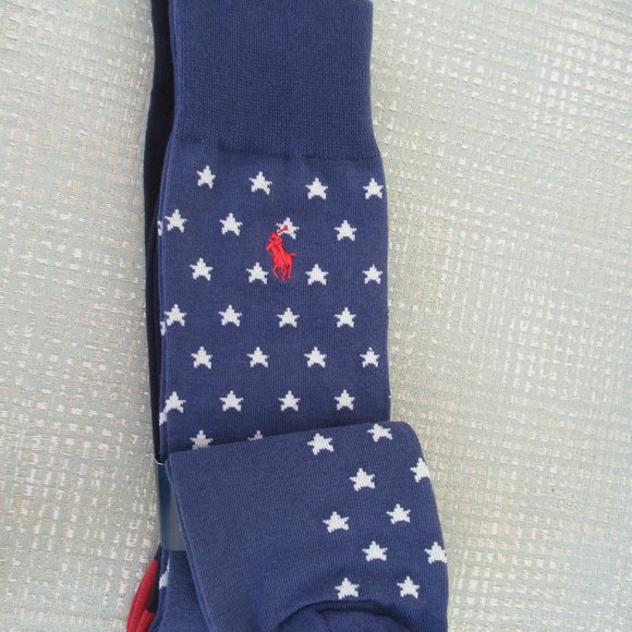 Polo Ralph Lauren Pack of 2 Polo Bear Dress Socks Men's Sz XL Fit Shoes 12-17 - Picture 4 of 8